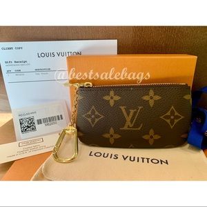 New Authentic Louis Vuitton Monogram Key Pouch